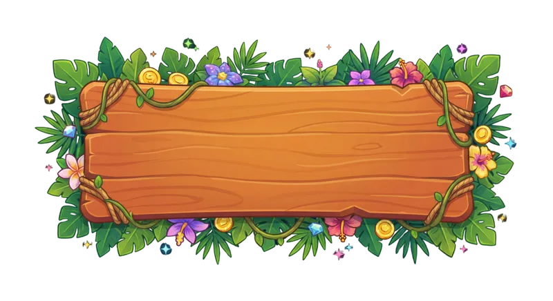 Panneau en bois Amazon Slots affichant le bonus 1500€